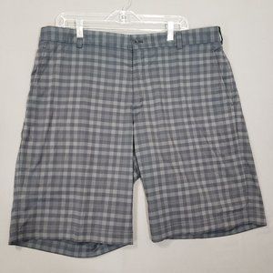 Nike Dri-Fit Core Performance Mens Plaid Bermuda Golf Shorts Size 38